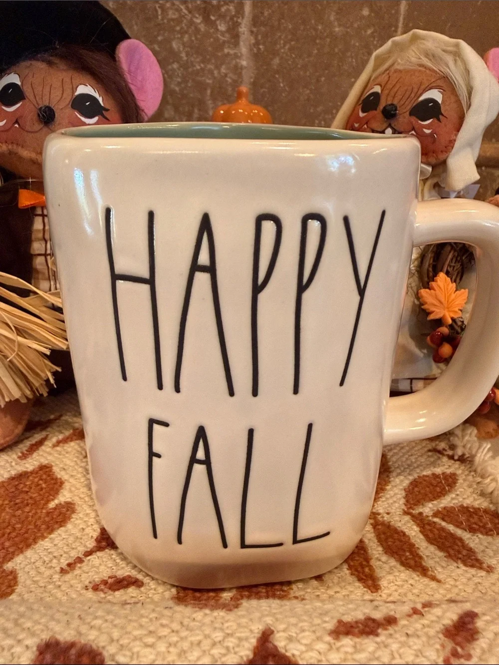 🍂 Rae Dunn Happy Fall Double Sided Coffee Mug